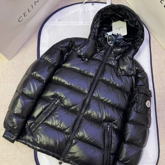 Moncler Maya Men's Black Down Jackets - Picture 3 of 9
